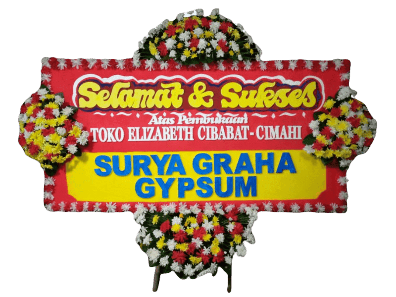 Bunga Papan Selamat Sukses Berwarna Cerah - Congratulation