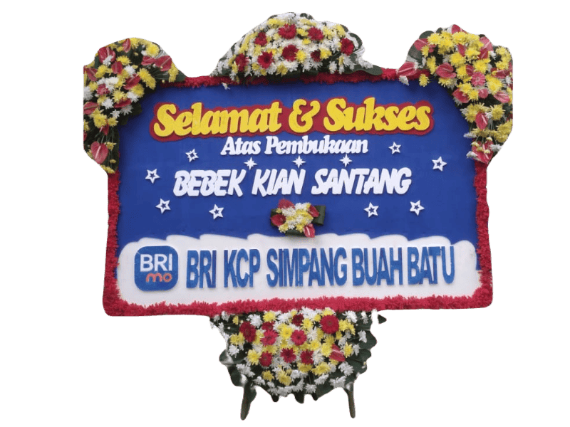 Karangan Bunga Ucapan Selamat Pembukaan Berwarna Ceria